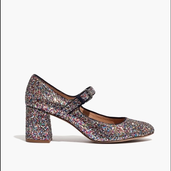 madewell mary jane glitter